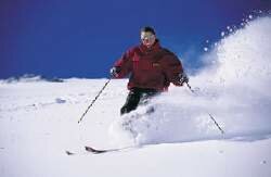 Cruising on Coronet Peak near Queenstown.